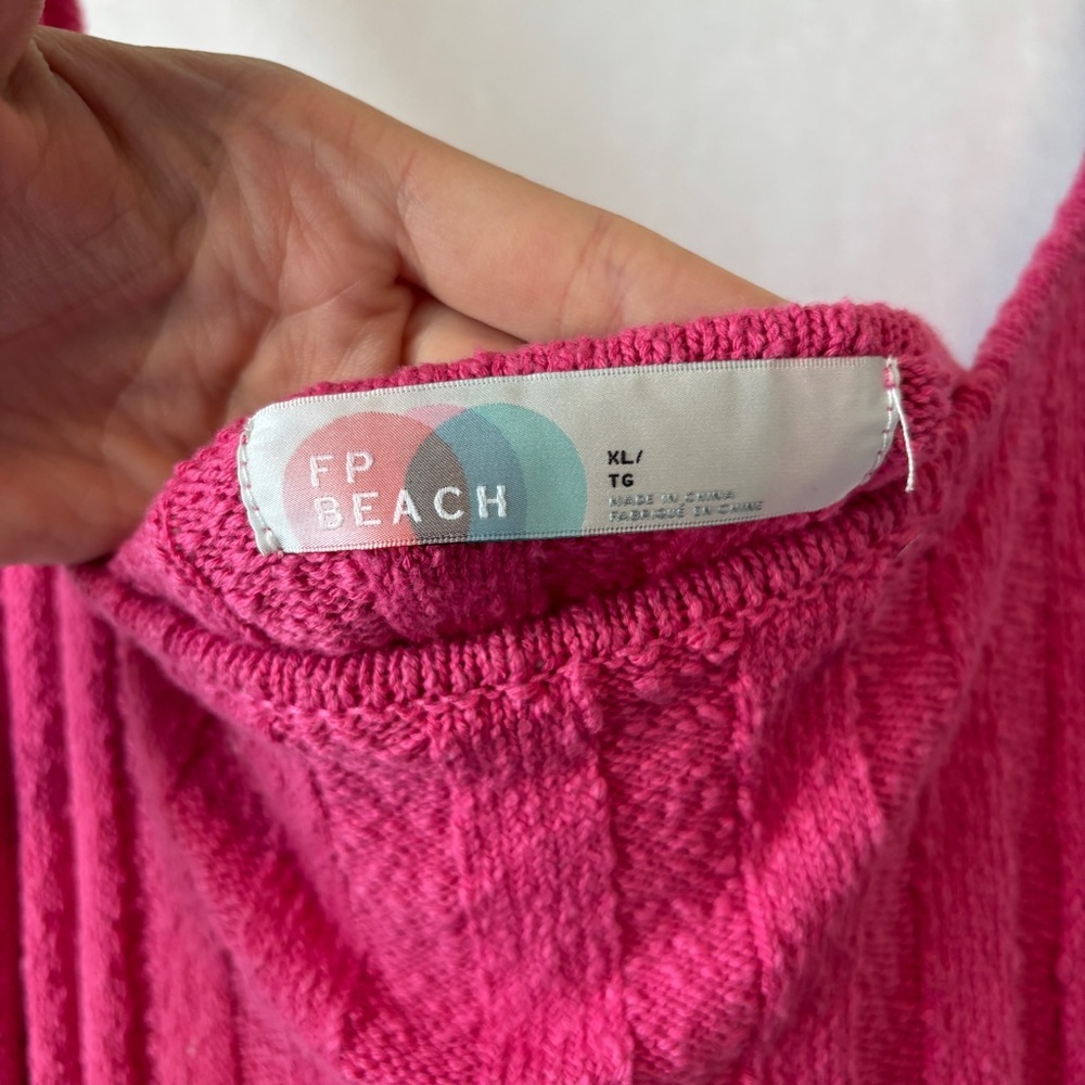 Free People Beach Santos Pink Maxi Dress XL - Picture 7 of 12